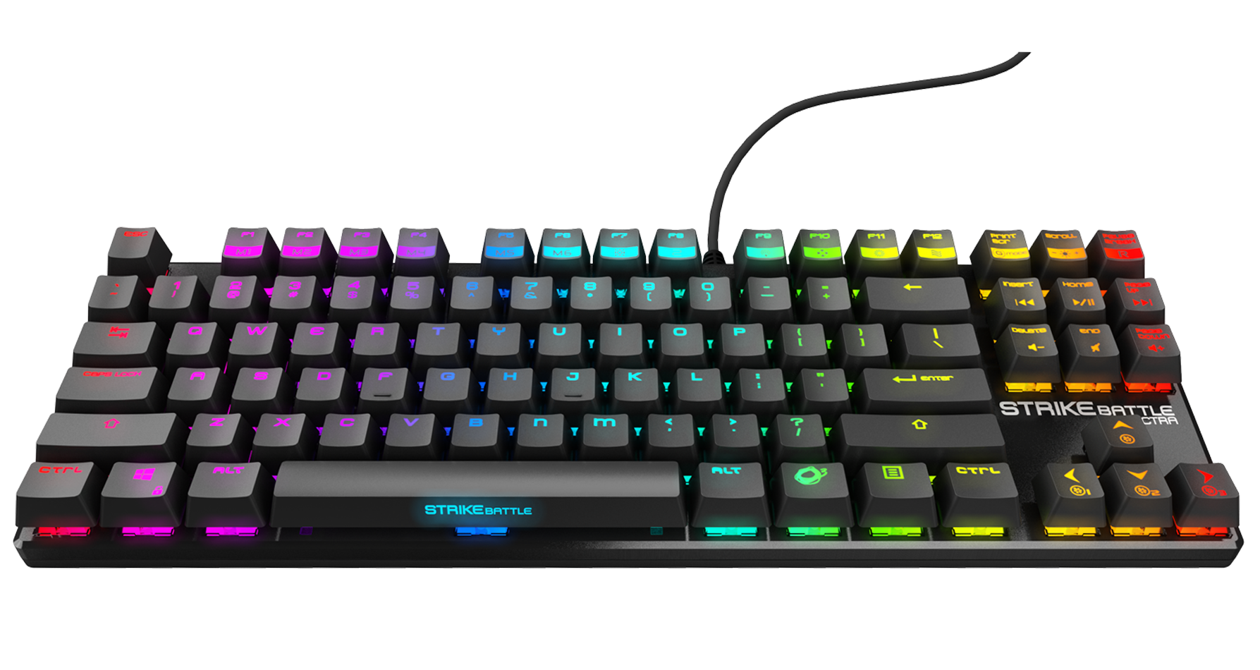 Mechanical keyboard with 16.8 millons colors cuztomization.